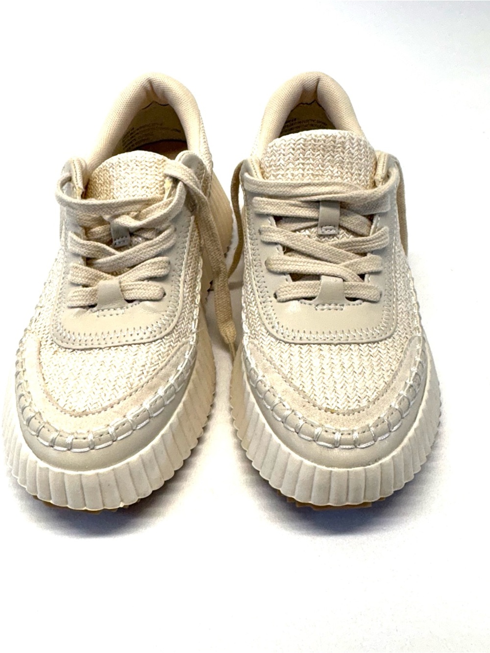 Dolce Vita Denae Knit Platform Chunky Whipstitch Sneakers 6